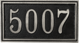 Red Brass address plaque | Made in America - 7"