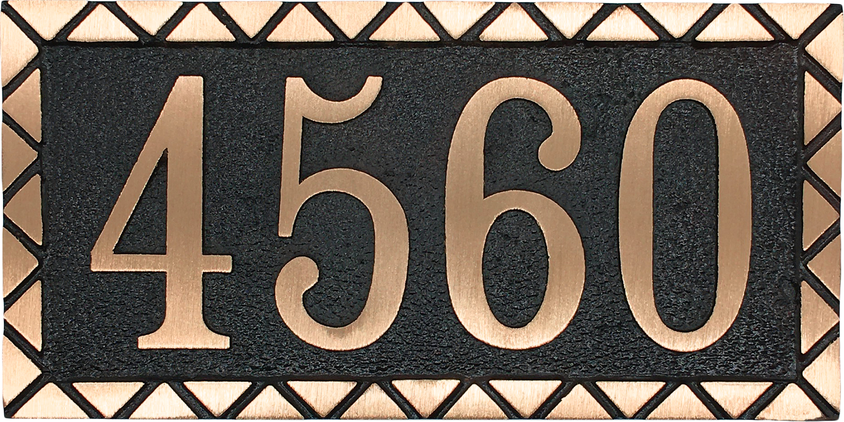 Red Brass address plaque | Made in America - 6