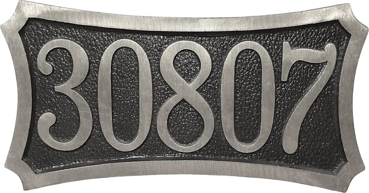 Aluminum 5 number address plaque 