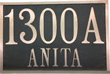 Red Brass address plaques |Made in America - 6"