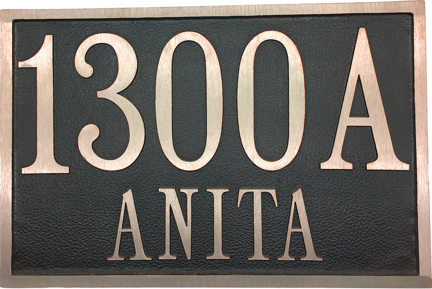 Red Brass address plaques |Made in America - 6"