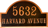 Red Brass address plaque |Made in America - 20"W