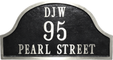 Arch Aluminum address plaque - 17"