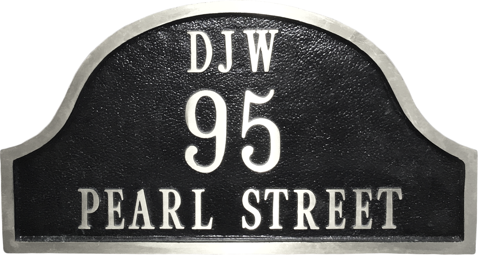 Arch Aluminum address plaque - 17"