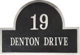 Arch Aluminum address plaque - 20"