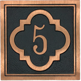 Unit|APT.Red Brass address plaques - 8"