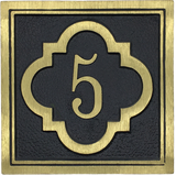 Unit|APT. Yellow Brass address plaques - 8"