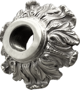 flower round metal water scupper |spout - 6 In - Aluminum