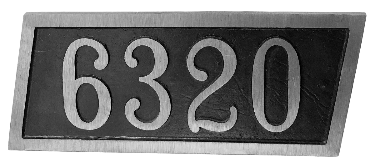 Yellow Brass address plaque | Horizontal - 6"