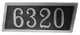 Yellow Brass address plaque | Horizontal - 6"