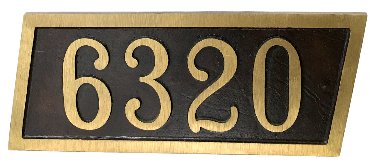 Aluminum address plaque | Horizontal - 6"