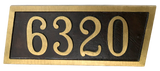 Aluminum address plaque | Horizontal - 6"