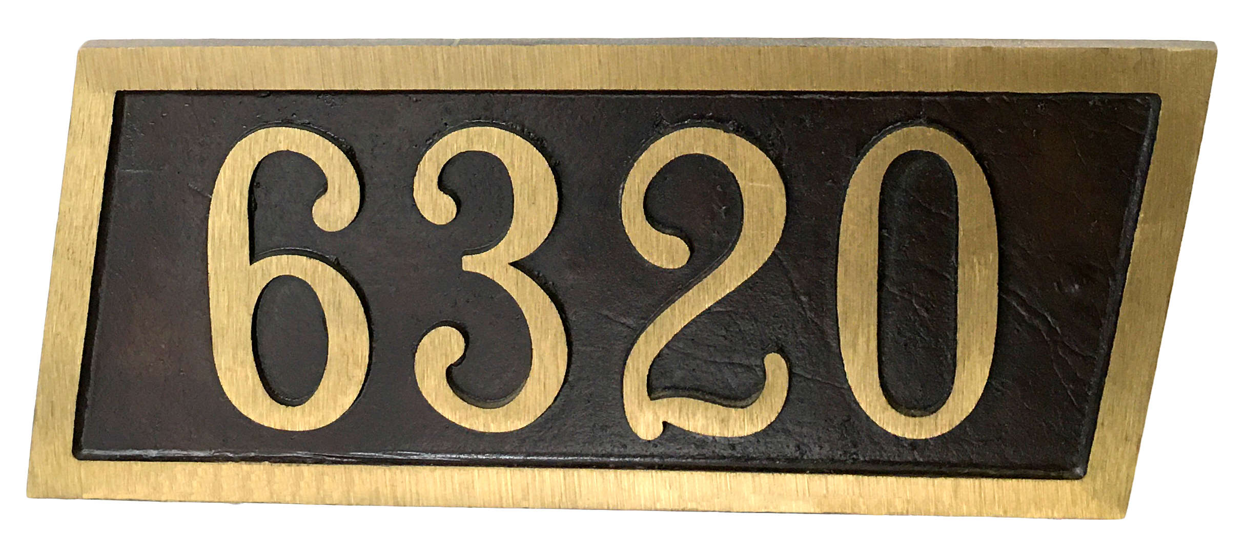 Aluminum address plaque | Horizontal - 6"