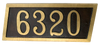 Aluminum address plaque | Horizontal - 6"