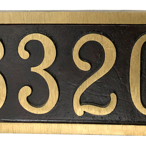 Aluminum address plaque | Horizontal - 6"