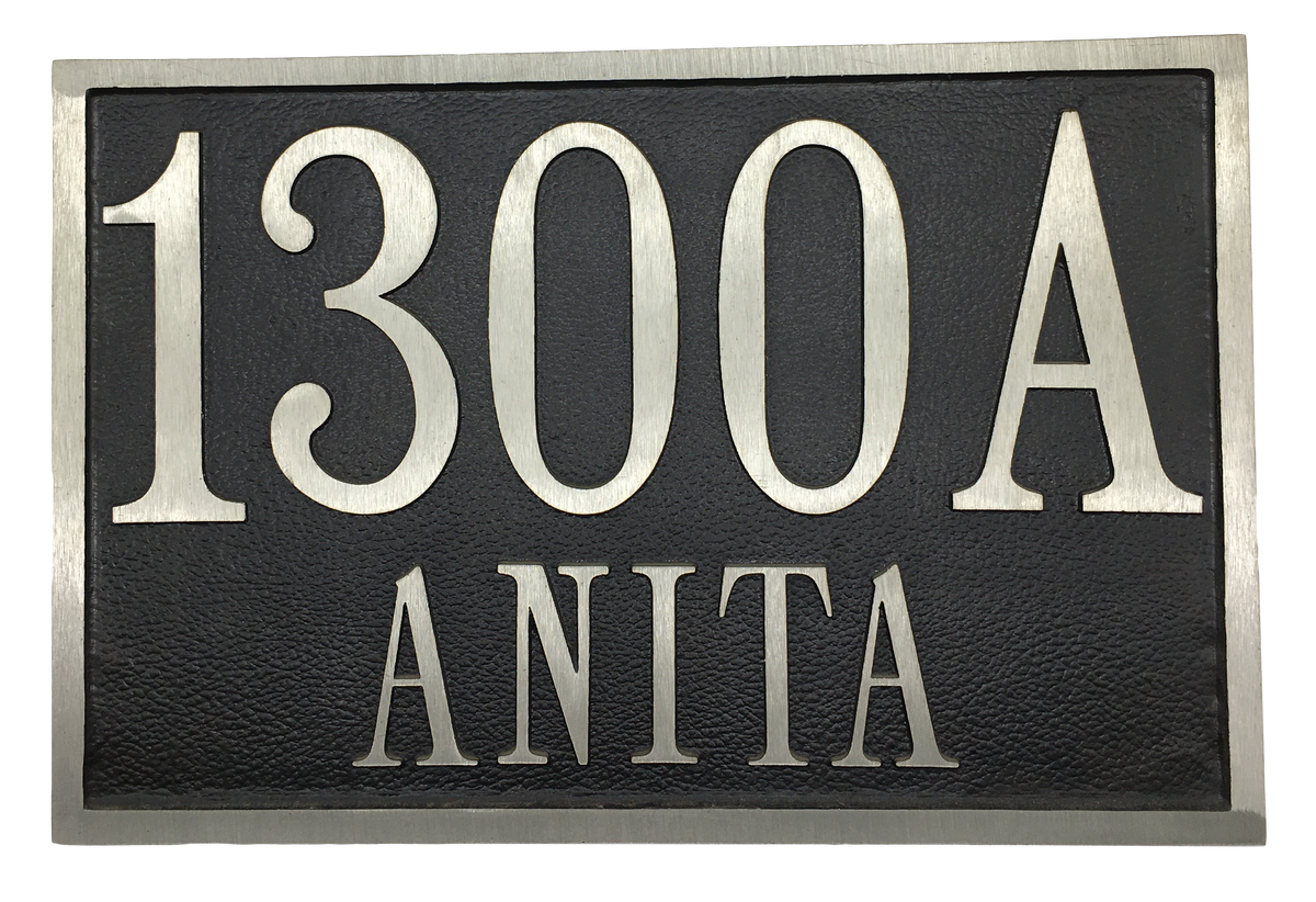 Aluminum address plaques |Made in America - 6"