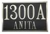 Aluminum address plaques |Made in America - 6"