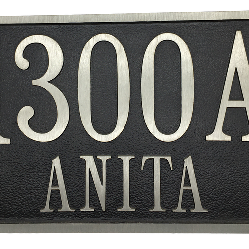 Aluminum address plaques |Made in America - 6"