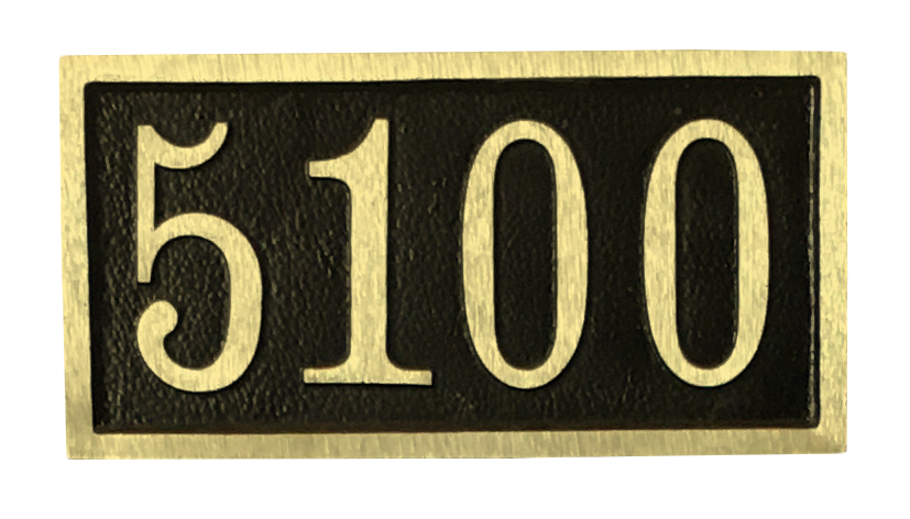 Yellow Brass address plaque | Made in America - 6"