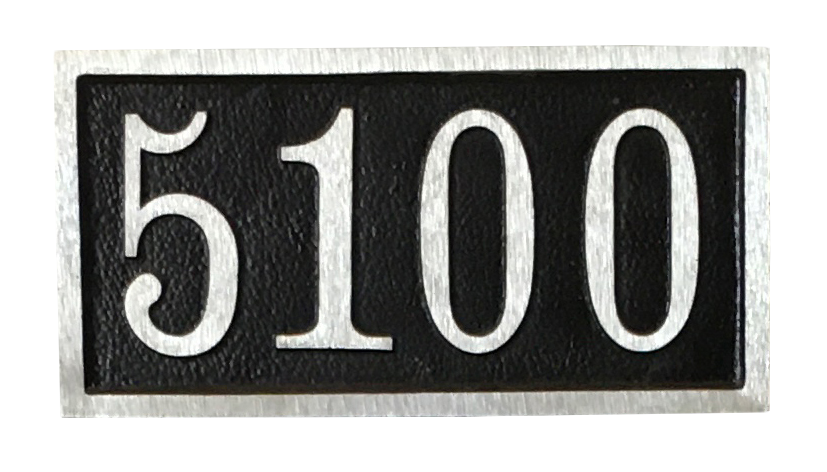 Aluminum address plaque | Made in America - 6"