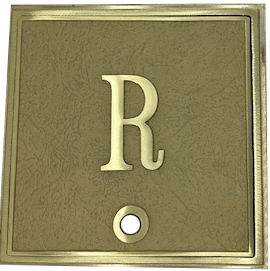 Custom Yellow Brass Skimmer Set Brass/Aluminum - 11"