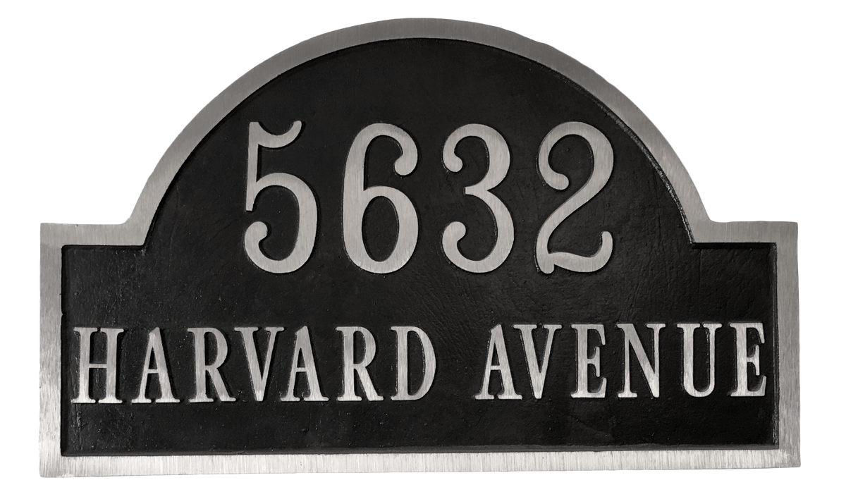 Aluminum address plaque |Made in America - 20"W