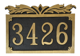 Red Brass address plaque | Made in America - 8.5"