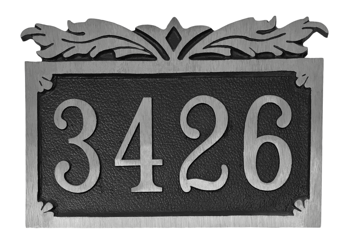 Aluminum address plaque |Made in America - 8.5"