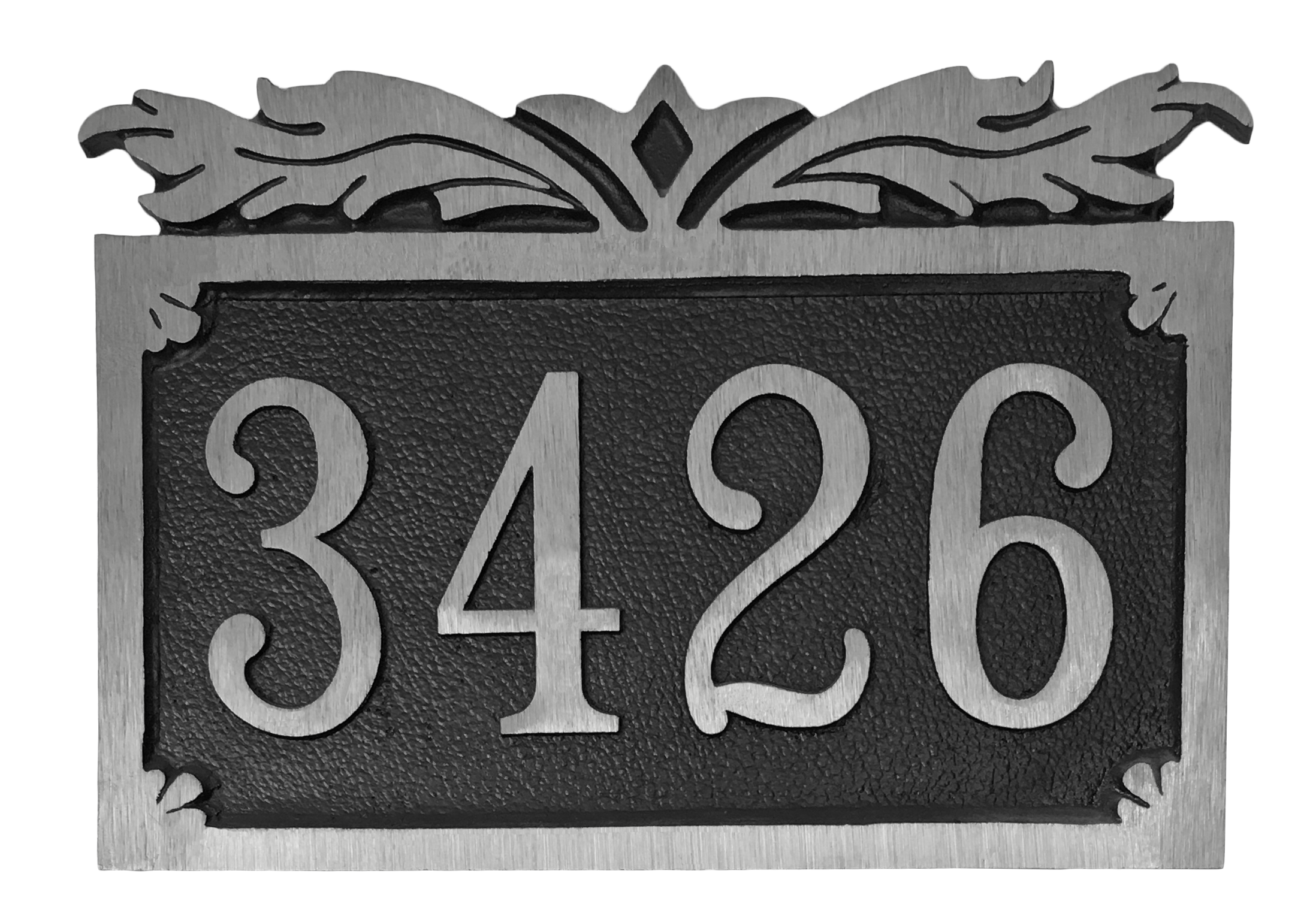Aluminum address plaque |Made in America - 8.5"