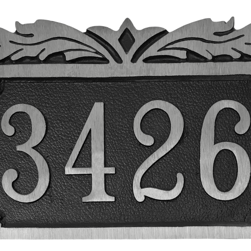 Aluminum address plaque |Made in America - 8.5"