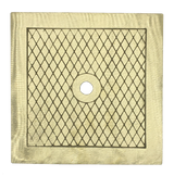 Yellow Brass square skimmer lid - 9-7/8" 