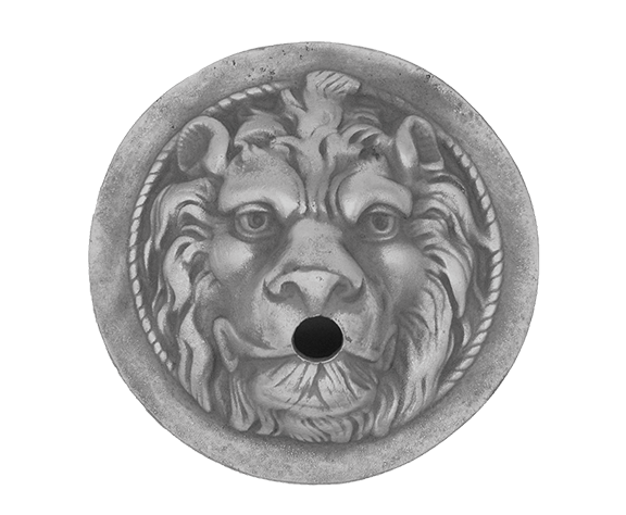 lion head metal water scupper | spout- Aluminum