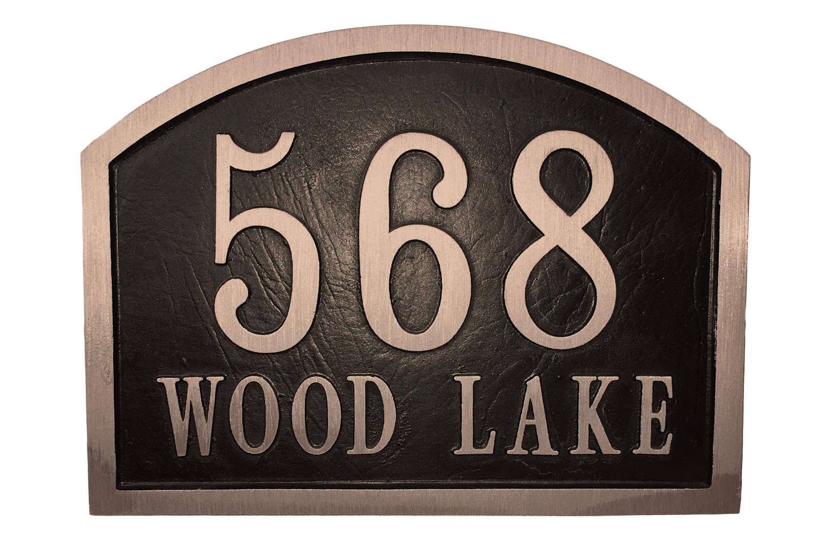 Yellow Brass address plaque | Made in America - 9"