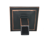 metal water spout | scupper with square backplate - Red Brass