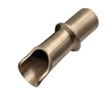 round water scupper for pools & landscape - 6.5 In - Yellow Brass