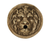 lion head metal water scupper | spout- Red Brass