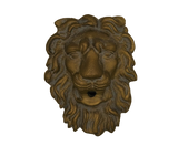 majestic lion head metal water scupper |spout- Red Brass