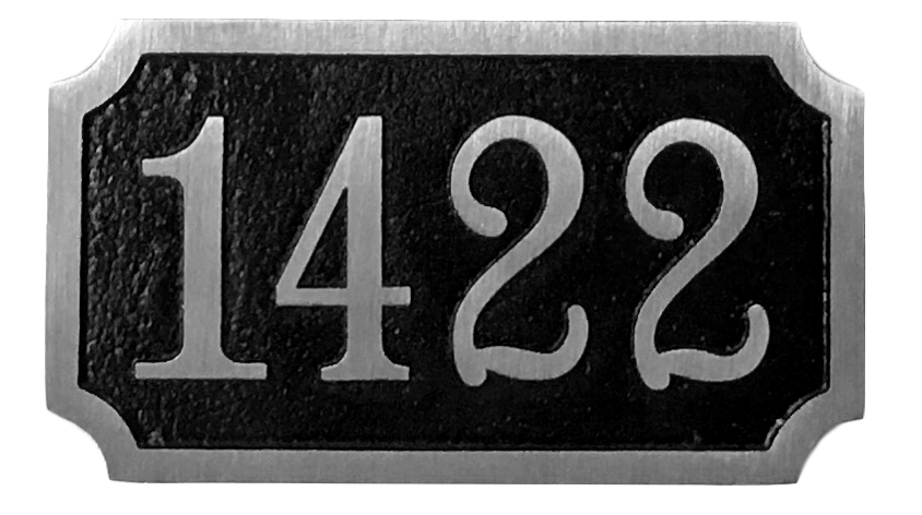 Aluminum address plaque | Made in America - 7"