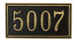 Aluminum address plaque | Made in America - 7"