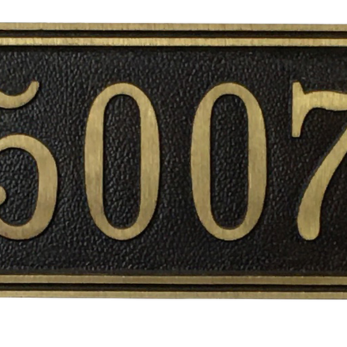 Aluminum address plaque | Made in America - 7"