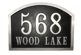 Aluminum address plaque | Made in America - 9"