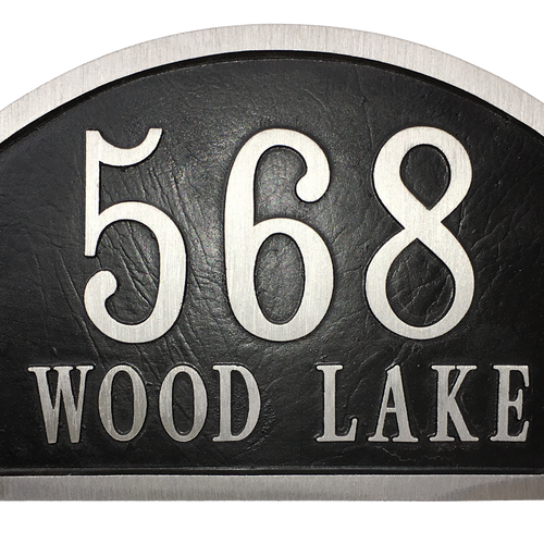 Aluminum address plaque | Made in America - 9"