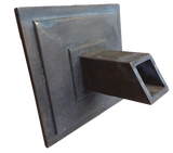 black metal water spout | scupper - 6 In - Aluminum