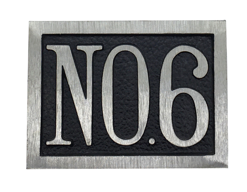 Suite Aluminum address plaques - 4-3/8