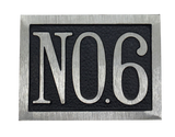 Suite Aluminum address plaques - 4-3/8" 