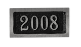 Small Aluminum address plaque - 3"H